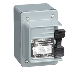 2510KW2 – Switch, manual, 30A, 3 pole, 10 HP at 575 VAC, three phase, toggle operated, no indicator, NEMA 4, one conduit opening