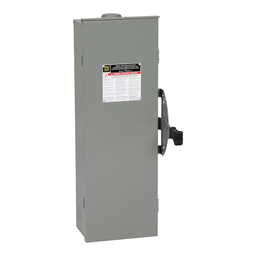 Square D DTU362RB Safety Switch Not Fusible NEMA-3R 600V 60A 3P , Double Throw