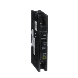 QOU180 – Mini circuit breaker, QOU, 80A, 1 pole, 120/240 VAC, 10kA