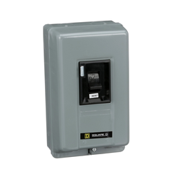 2510TBG2 – Manual Starter, integral horsepower,  NEMA M0, 600 VAC, 3 pole, 5 HP at 380/575 VAC, three phase, no indicator, NEMA 1