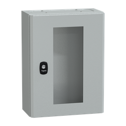 NSYS3DM4315T – PanelSeT S3DM H400xW300xD150.IP66 IK10 RAL7035. top and bottom.
