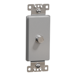 SQR87C01GY – TV socket, X Series, CATV, F connector, 1 gang, gray, matte finish