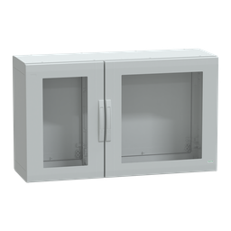 NSYPLA7124TG – Floor standing polyester enclosure, Thalassa PLA, glazed door, completely sealed, 750x1250x420mm, IP65, IK08