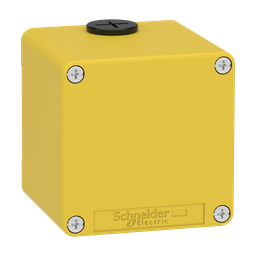 XAPK14 – Empty control station, Harmony XAP, XB2 SL, zinc alloy, yellow, M20, undrilled, 80x80x77mm, UL cULus