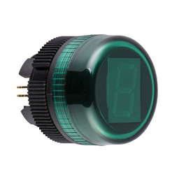ZA2VA03 – Digital display head, Harmony XB5, 22mm, plastic, green, 7 segments LED   decimal point, 24V DC