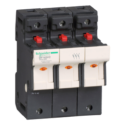 DF143VC – Fuse carrier, TeSys DF, 3P, 50A, 690VAC, fuse size 14x51mm, blown fuse indicator