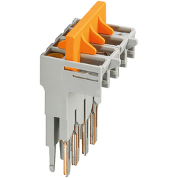 NSYTRASJ4 – Switching jumper, Linergy TR, 4 points, for NSYTRV62TTD terminal, pluggable, orange, set of 10