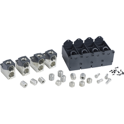 AL600LS52K4 – PowerPacT L-frame Circuit Breaker Mechanical Lug Kit, 400/600A, 4P, Aluminum, Medium terminal shield
