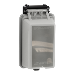 SQWS83211XX – Cover, X Series, weatherproof, 1 gang, transparent, Standard/Decorative, vertical mounted, matte finish