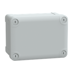NSYTBS16128 – ABS box IP66 IK07 RAL7035 Int.H150W105D80 Ext.H164W121D87 Opaque cover H20