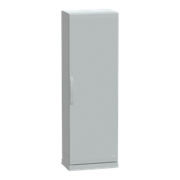 NSYPLAZ1553G – Floor standing polyester enclosure, Thalassa PLA, plain door, open bottom, 1500x500x320mm, IP54, IK10