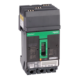 HJA36150U44X – Circuit breaker, PowerPacT H, 150A, 3 pole, 600VAC, 25kA, I-Line, Micrologic 6.2A, 80%, ABC
