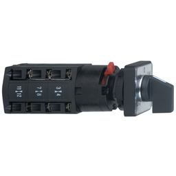 K10D024MCH – Cam voltmeter switch, Harmony K, phases-phases, 16mm or 22mm, plastic, 4 positions, position 0, 45 degree, 10A, 30x30mm, marked 0/L1-L2/L2-L3/L3-L1