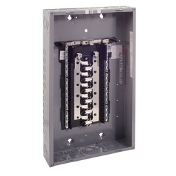 HOM2448L125PTBP – Load center, Homeline, 1 phase, 24 spaces, 48 circuits, 125A convertible main lugs, PoN, NEMA1, gnd bar, bulk pack