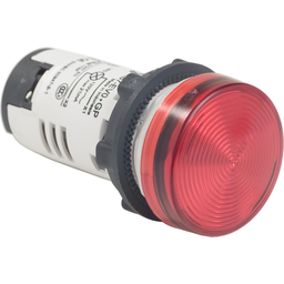 XB7EV04GP – Monolithic pilot light, Harmony XB7, plastic, red, 22mm, integral LED, 110…120V AC