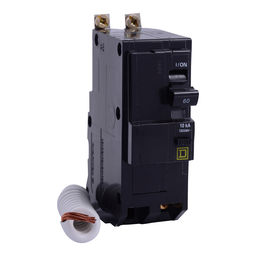 QOB260EPD – Mini circuit breaker, QO, 60A, 2 pole, 120/240VAC, 10kA, bolt on, 30mA grd fault B