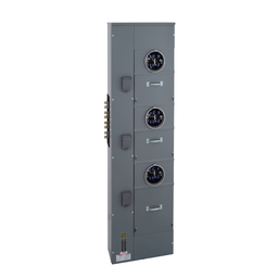 EZMT333225 – Branch unit, EZ Meter-Pak, 225A, 3 x 7 jaw sockets, 208Y/120VAC, test block bypass, ringed, 1200A Al/Cu busbar