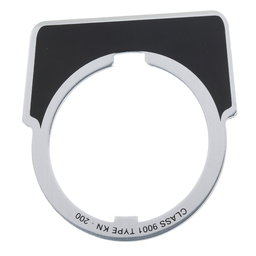 9001KN200 – 30mm push button, Type K, blank black aluminum legend plate