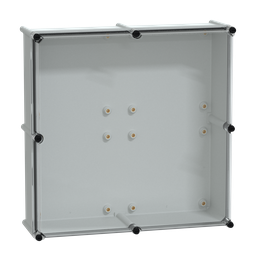NSYPLS5454G – PLS box, polyester rear, transparent PC cover IP66 54x54x18cm
