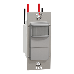 SQR73101GY – Occupancy sensor, X Series, PIR, single pole, 1 way, gray, matte finish
