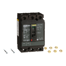 HDF36100 – Circuit breaker, PowerPacT H, 100A, 3 pole, 600VAC, 14kA, busbar, thermal magnetic, 80%