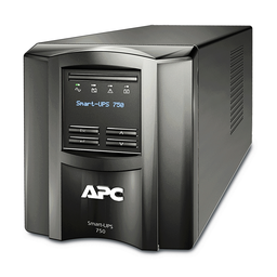 SMT750C – APC Smart-UPS, Line Interactive, 750VA, Tower, 120V, 6x NEMA 5-15R outlets, SmartConnect Port SmartSlot, AVR, LCD