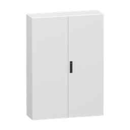 NSYCRN1410300D – Double plain steel door, PanelSeT CRN, without mounting plate, 1400x1000x300mm, IP55, IK10, RAL7035