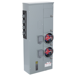 EZMR312225X – Branch unit, EZ Meter-Pak, 225A, 2 x 5 sockets, 208Y/120VAC, no bypass, ringless, 1200A Al/Cu busbar