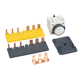 LAD9SD3 – Kit for assembling star delta starters, for 3 x contactors LC1D40A-D80A, with time delay block