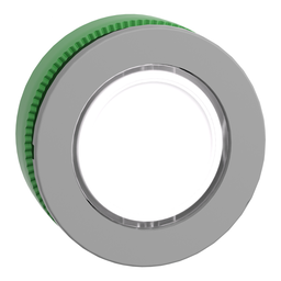 ZB5FV013C0 – Head for pilot light, Harmony XB5, grey bezel, white, 30mm, universal LED, plain lens