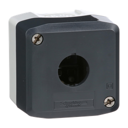 XALD01H7 – Harmony, enclosure, dark grey lid with light grey base, 1 opening, UL/CSA certified