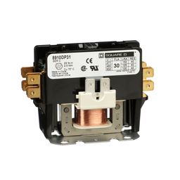 8910DP31V02 – Contactor, Definite Purpose, 30A, 1 pole, 110/120VAC 50/60Hz coil, open