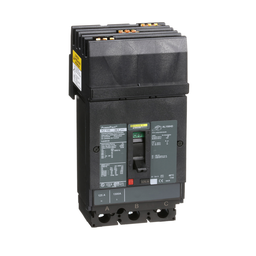 HJA36125 – Circuit breaker, PowerPacT H, 125A, 3 pole, 600VAC, 25kA, I-Line, thermal magnetic, 80%, ABC
