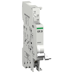 26923 – Auxiliary contact, Multi9, 1C/O, 1A to 6A, 220VAC to 415VAC, 24VDC to 130VDC, top connection, for RCCB only