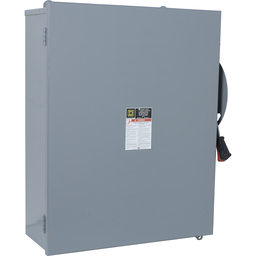 HU464 – Safety switch, heavy duty, non fusible, 200A, 4 pole, 150hp, 600VAC/DC, NEMA1