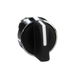 ZB4BD5 – Harmony, 22mm Push Button, selector switch operating head, 3 position, spring return, black, unmarked