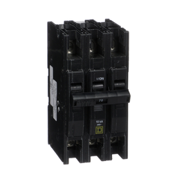QOU370 – Mini circuit breaker, QOU, 70A, 3 pole, 240 VAC, 10kA