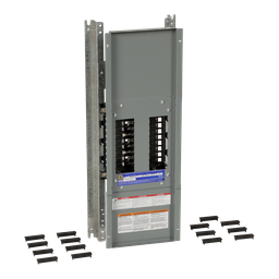 NQ418L1C14 – Panelboard interior, NQ, main lugs, 100A, Cu bus, 18 pole spaces, 3 phase, 4 wire, 240 VAC, 48 VDC