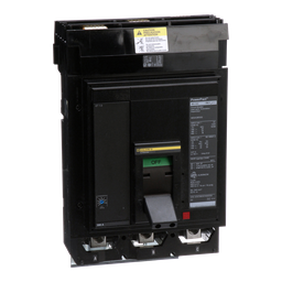 MGA36500 – Circuit breaker, PowerPacT M, 500A, 3 pole, 600VAC, 18kA, I-Line, ET 1.0, 80%, ABC