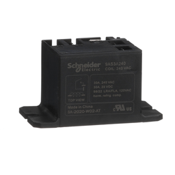 9AS3A240 – Electromechnical Power Relays, Harmony 9A, 30A, 240 VAC SPST-NO, flanged panel mount, sealed cover