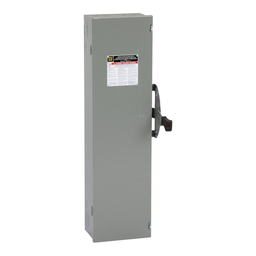 Square D DT323 240 VAC 250 VDC 100 Amp 30 Hp 3-Pole NEMA 1 Fusible Double Throw Safety Switch