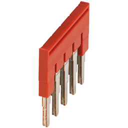 NSYTRAL45 – Plug-in bridge, Linergy TR, 5 points, for 4mm² terminal blocks, red, 5 ways, set of 50
