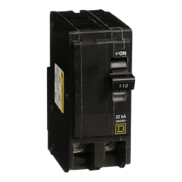 QO2110VH – Mini circuit breaker, QO, 110A, 2 pole, 120/240VAC, 22kA, plug in