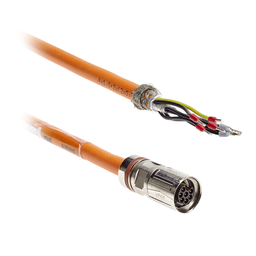 FCE322010A200 – Power cable M17 from detached servo drive to asynch. motor with open end 1,0 m
