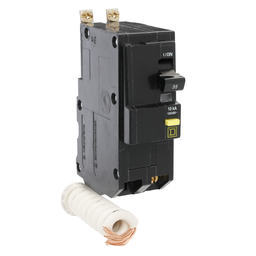 QOB235GFI – Mini circuit breaker, QO, 35A, 2 pole, 120/240VAC, 10kA, bolt on, 6mA grd fault A, pigtail
