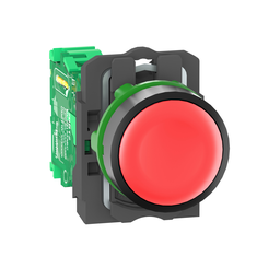 ZB5RTA4 – Wireless and batteryless transmitter, Harmony XB5R, push button, plastic, red, 22mm, spring return