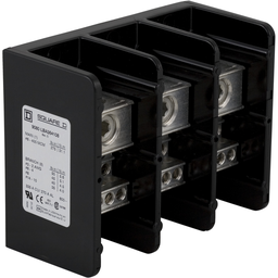 9080LBA364108 – Power distribution block, Linergy, 3 pole, 1 line, 8 load, 335A Cu, 270A Al, 600V