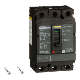HGL36020 – Circuit breaker, PowerPacT H, 20A, 3 pole, 600VAC, 18kA, lugs, thermal magnetic, 80%