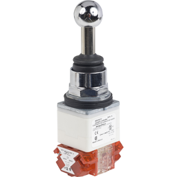 9001K31H8 – Joystick controller, Harmony 9001K, metal, 30mm, 2 directions, spring return to center, 2 NC