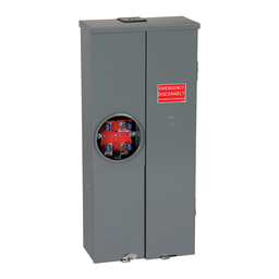 SC2040M200C – All in one, Homeline, CSED, ringed socket, 200A, surface mount, 20 spaces, 40 circuits, 10kA SCCR, no bypass